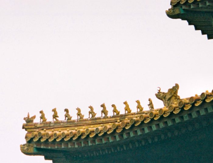 012 - Beijing - Forbidden City - roof ornaments showing house status.jpg