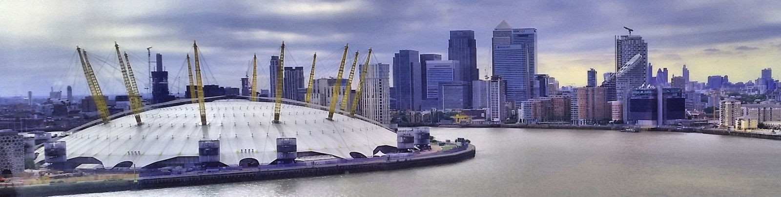 View from the cable car towards Docklands